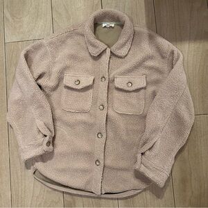 Fuzzy Sherpa Shirt Jacket